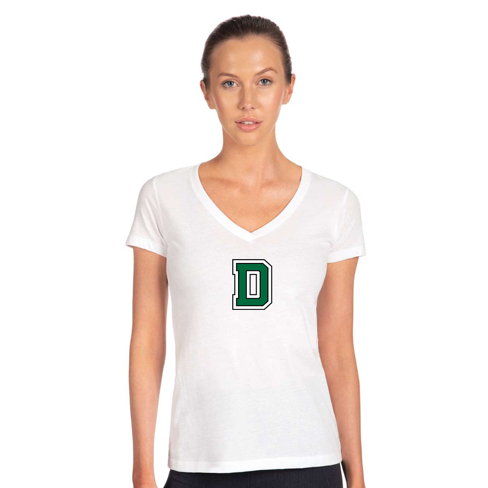 Women's  Dartmouth Big Green  Next Level V-Neck T-Shirt