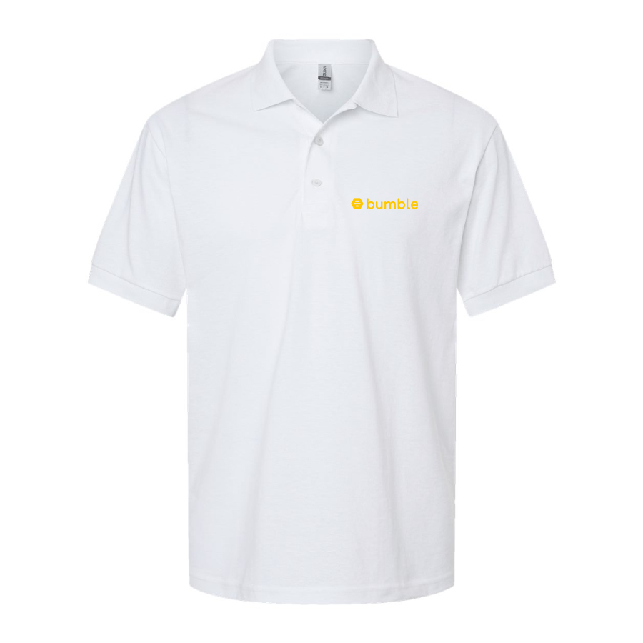 Men's Bumble Logo   Dry Blend Polo