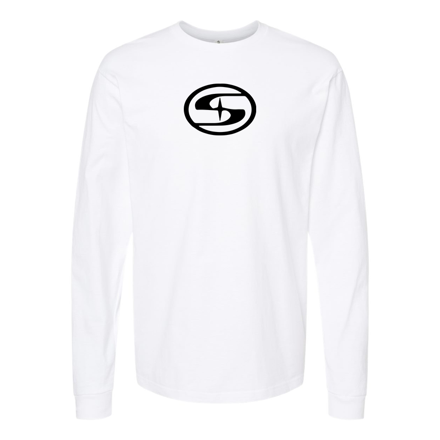Men's Suda Electric Logo Cotton Long Sleeve T-Shirt