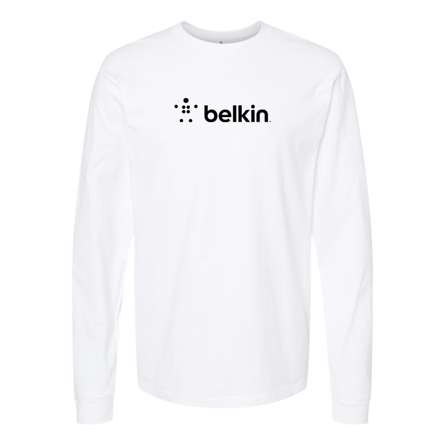 Men's Belkin Logo Cotton Long Sleeve T-Shirt