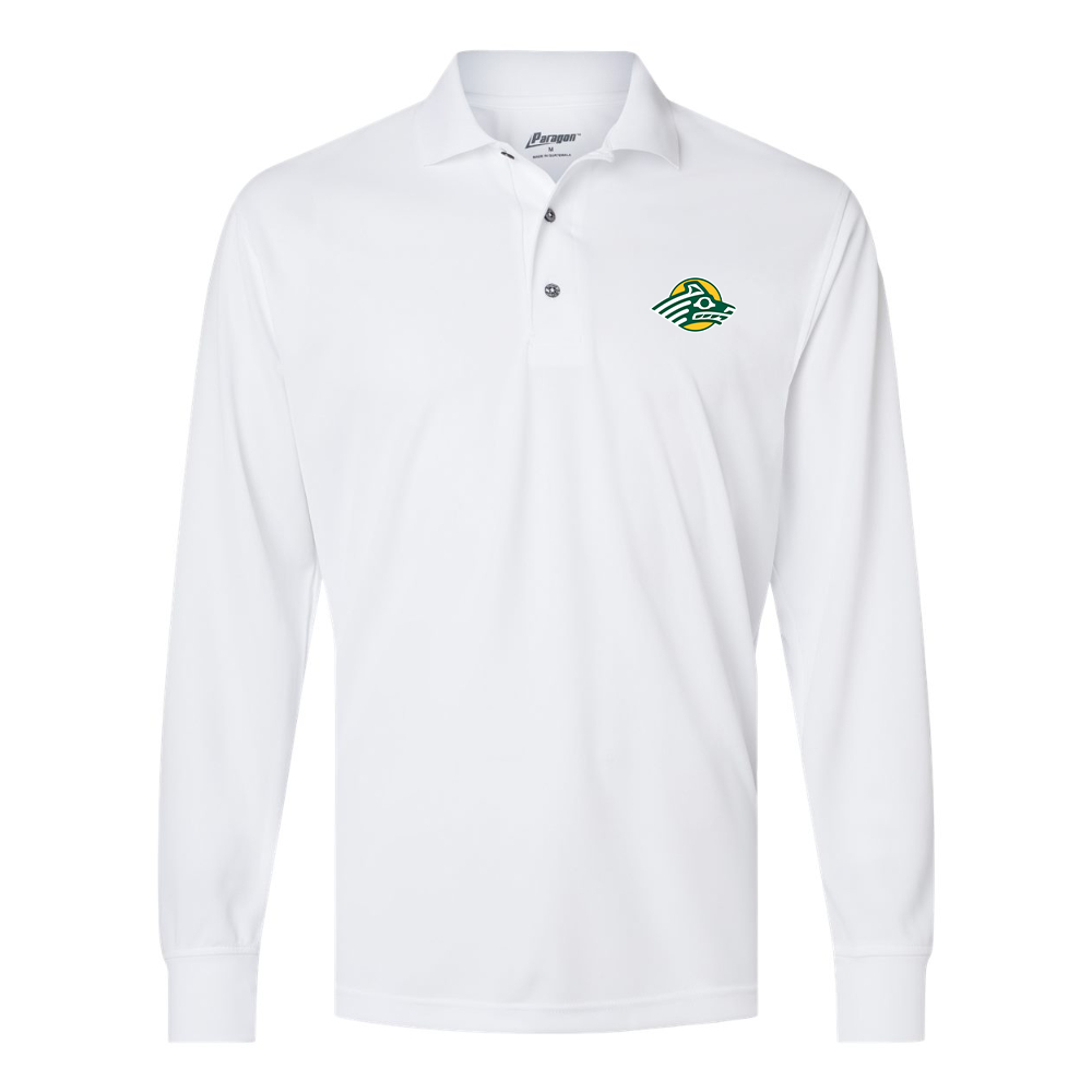 Men's Alaska Anchorage Seawolves   Paragon Prescott Long Sleeve Polo