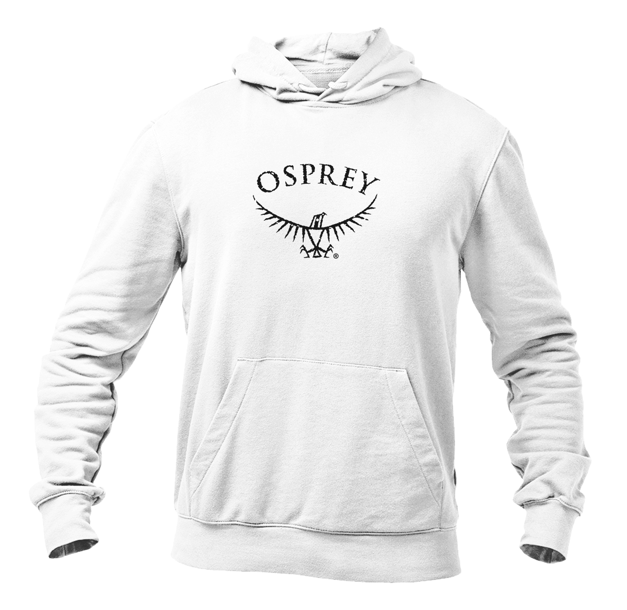 Men's Osprey Black  Heavy Blend Hooded Sweatshirt