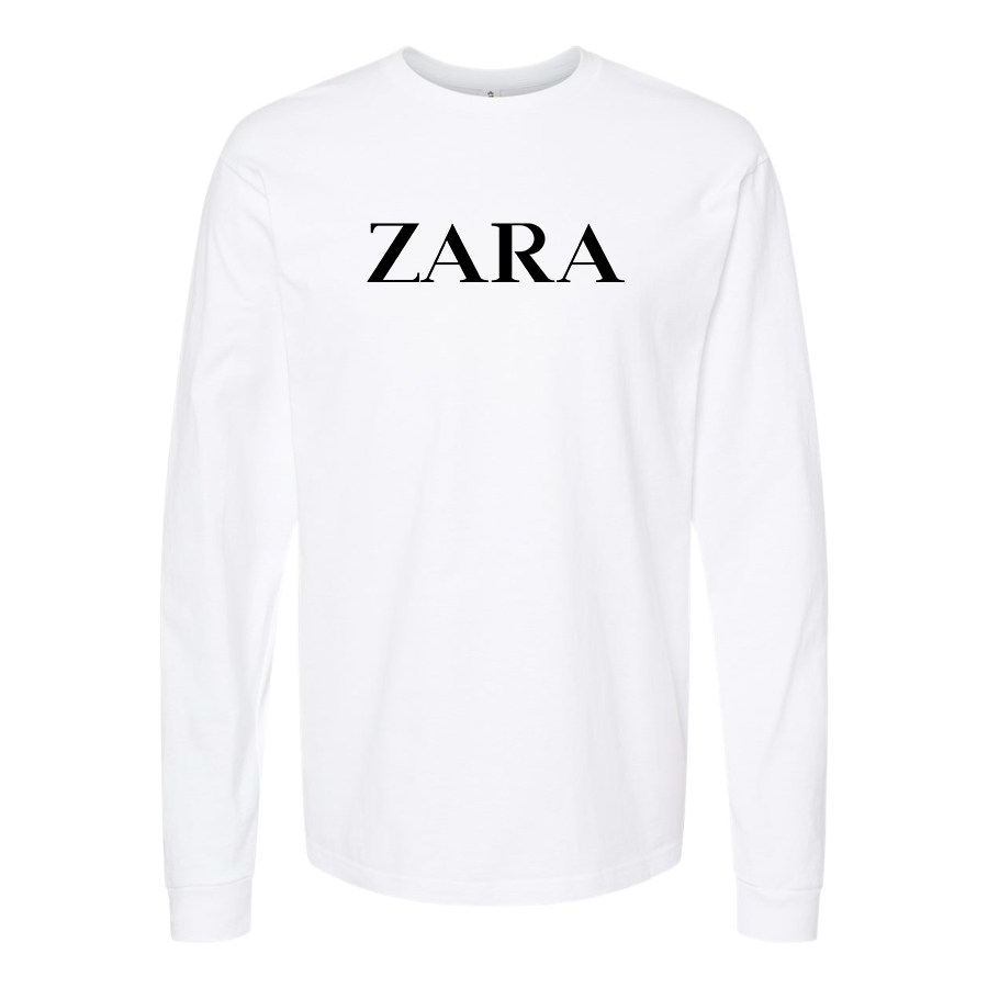 Men's Zara Logo Cotton Long Sleeve T-Shirt