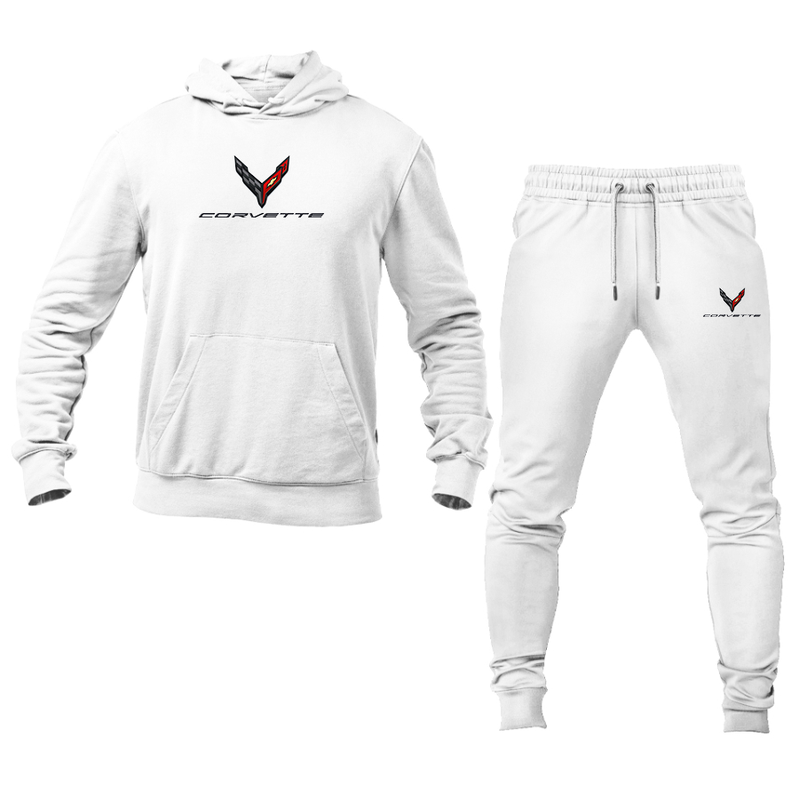Men's Corvette Logo Hoodie Joggers Set