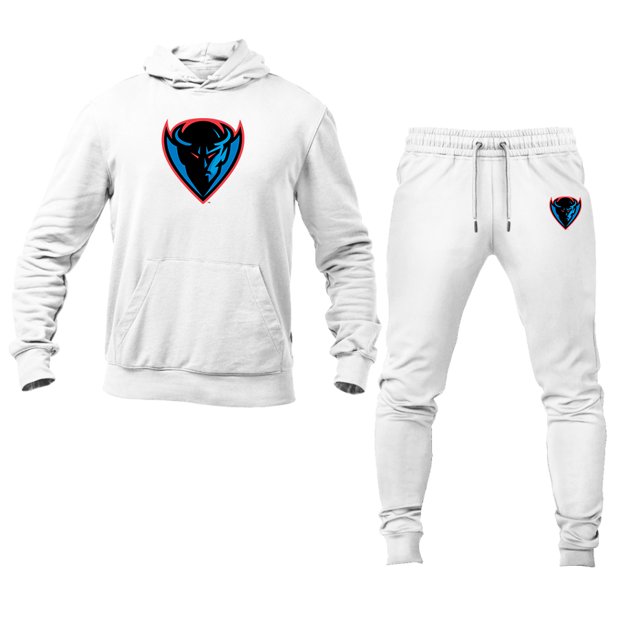 Men's  DePaul Blue Demons Hoodie Joggers Set