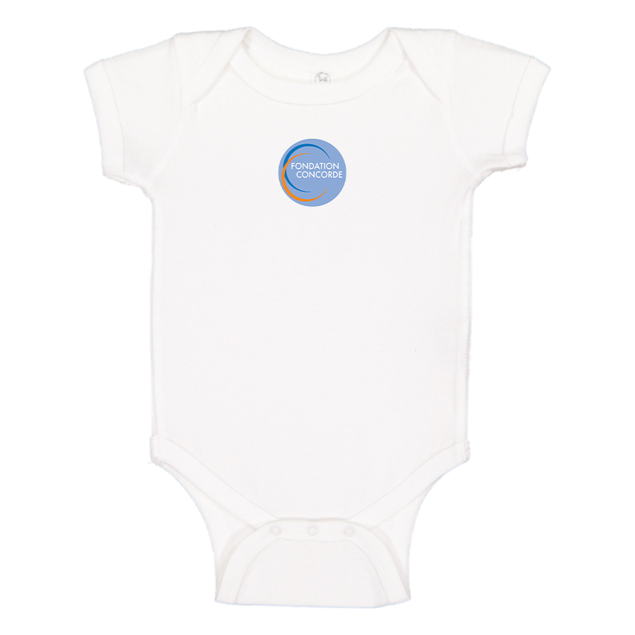 Fondation Concorde   Logo Baby Onesie Romper