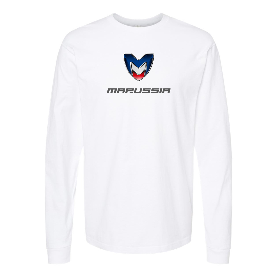 Men's Marussia Motors Logo Cotton Long Sleeve T-Shirt