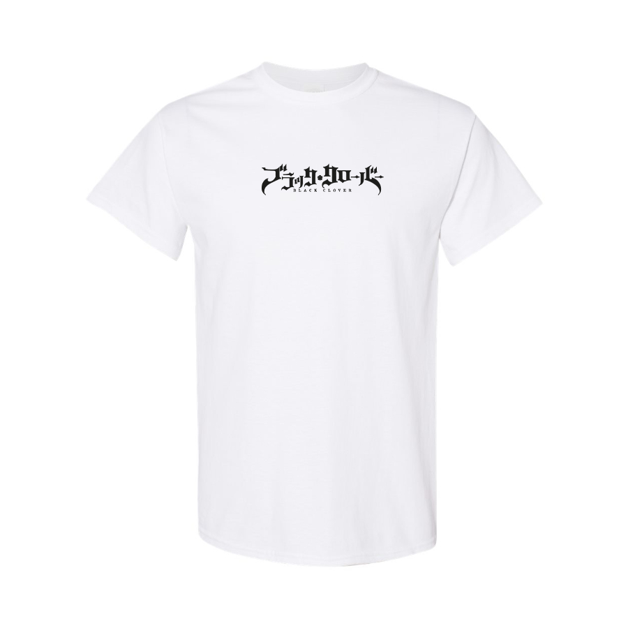 Men's Black Clover Logo Cotton T-Shirt