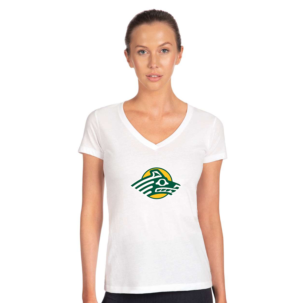 Women's Alaska Anchorage Seawolves  Next Level V-Neck T-Shirt