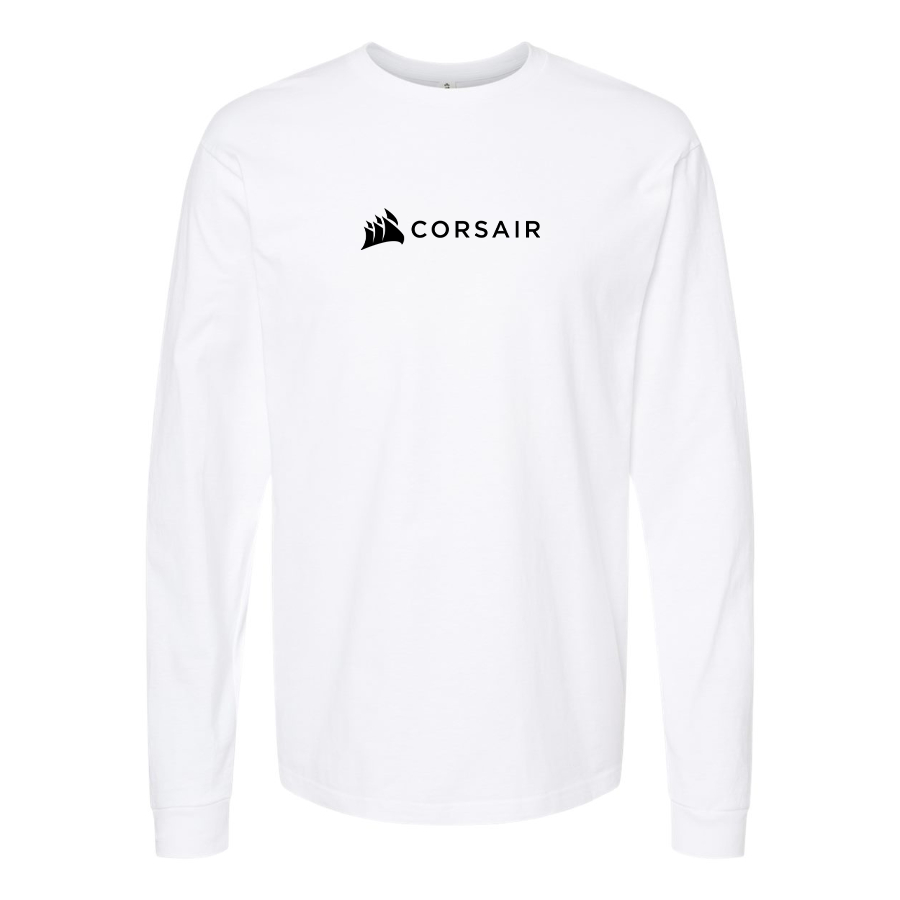 Men's Corsair Logo Cotton Long Sleeve T-Shirt
