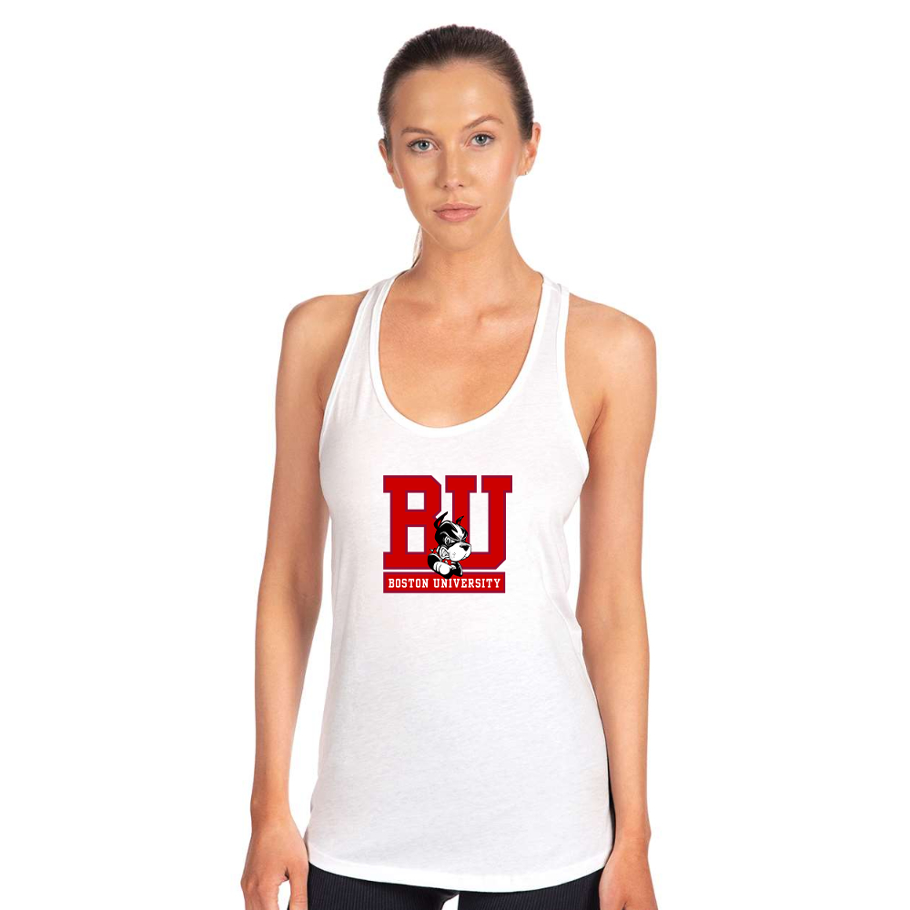 Women's Boston University Terriers Next Level Ideal Racerback Tank