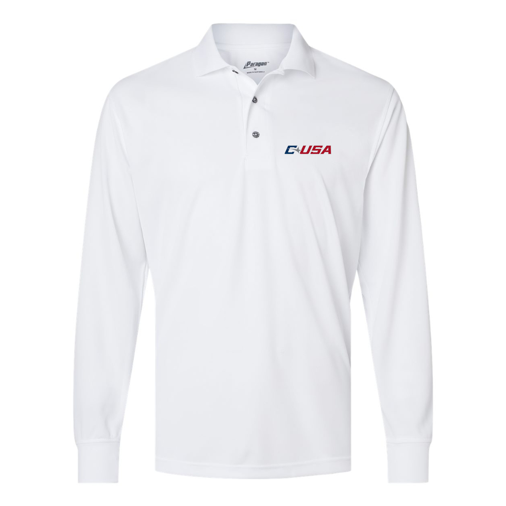 Men's  Conference USAl Paragon Prescott Long Sleeve Polo