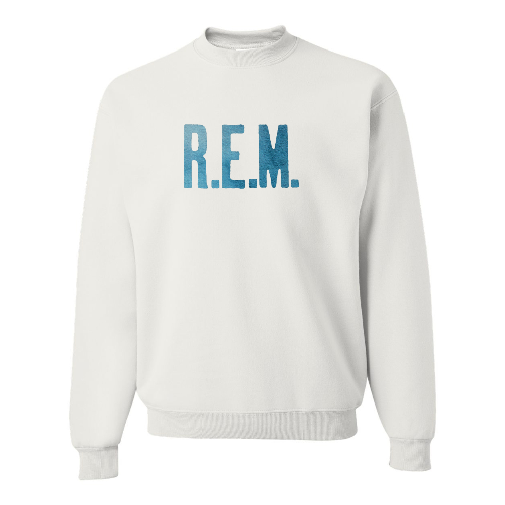Men's R.E.M. Blue JERZEES NuBlend Crewneck Sweatshirt