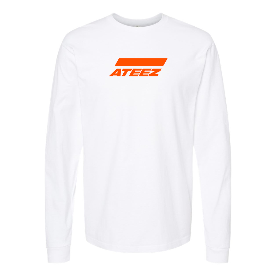 Men's Ateez Logo Cotton Long Sleeve T-Shirt