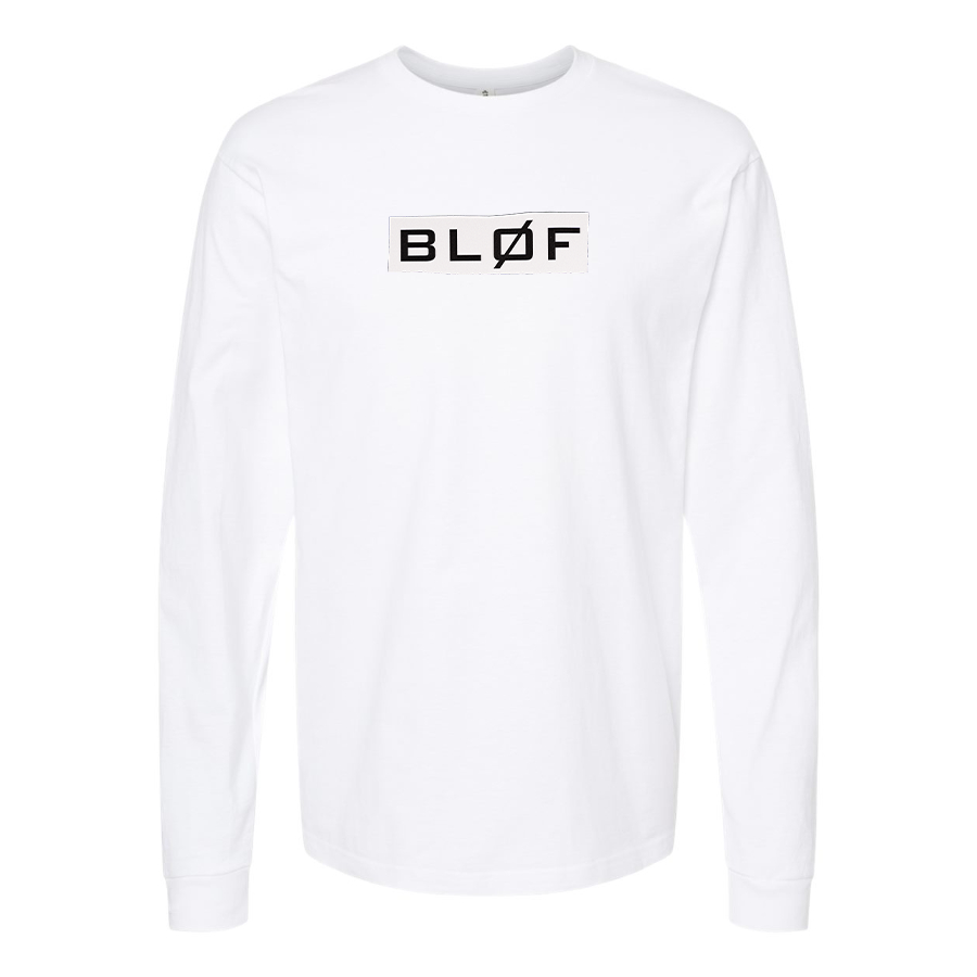Men's BLØF Logo Cotton Long Sleeve T-Shirt