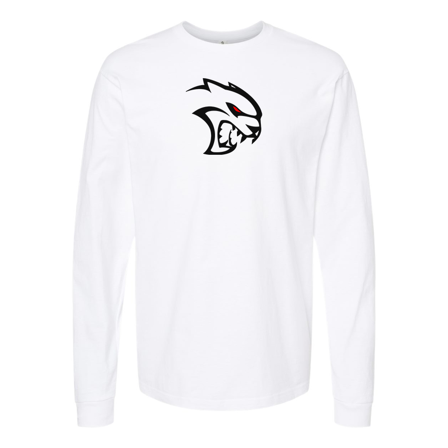 Men's Dodge Hellcat Logo Cotton Long Sleeve T-Shirt