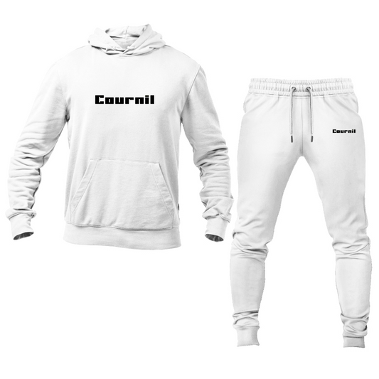 Men's Cournil Logo Hoodie Joggers Set