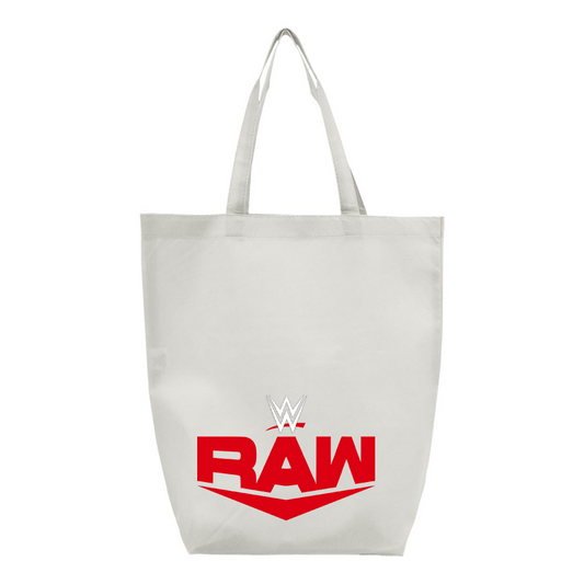 WWE Raw Q-Tees Non-Woven Gusset Bottom Tote