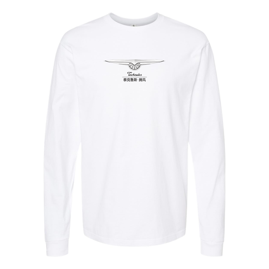 Men's Techrules Logo Cotton Long Sleeve T-Shirt