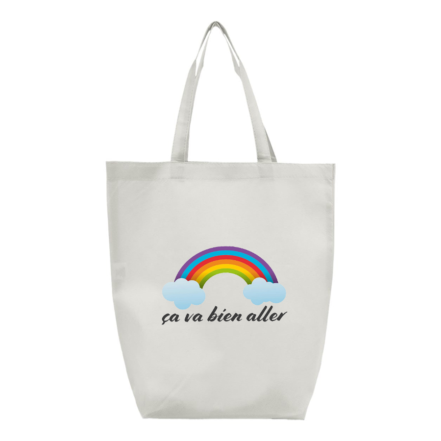 Ça va bien aller Q-Tees Non-Woven Gusset Bottom Tote