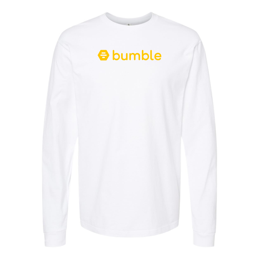 Men's  Bumble Logo  Cotton Long Sleeve T-Shirt