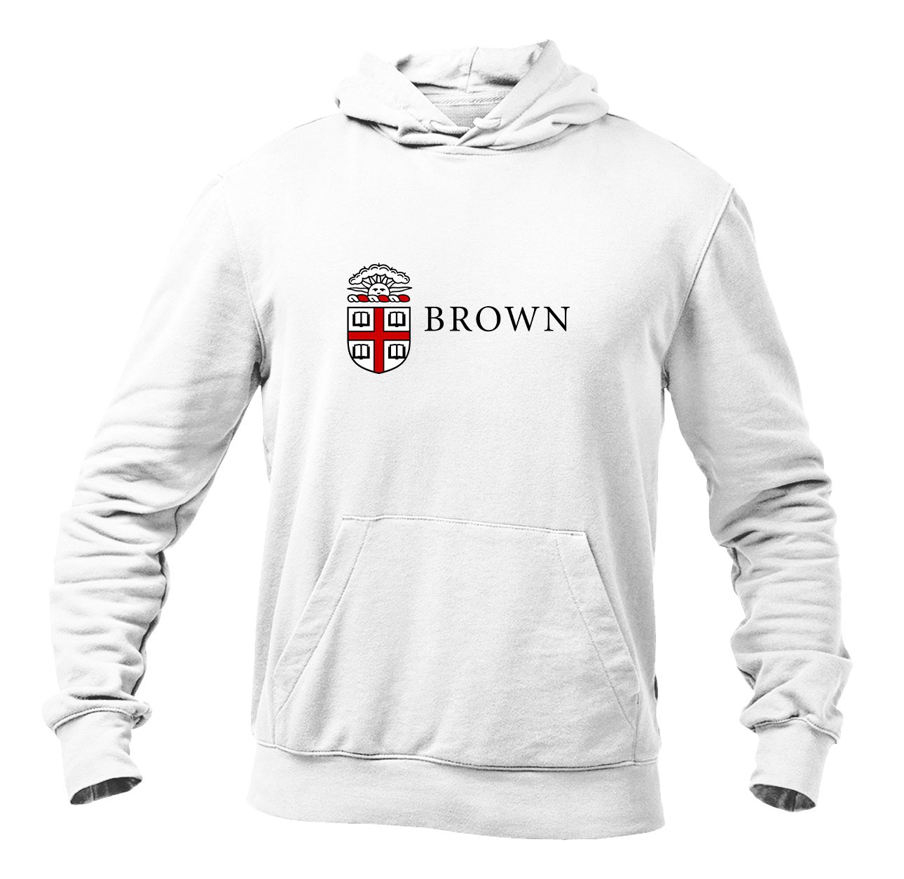 Men's Brown University Softstyle Midweight Hooded Sweatshirt