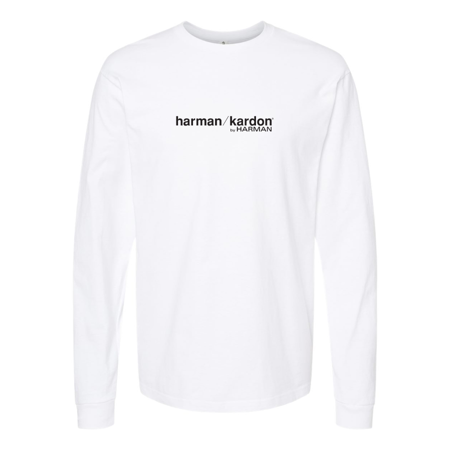 Men's Harman-Kardon Logo Cotton Long Sleeve T-Shirt