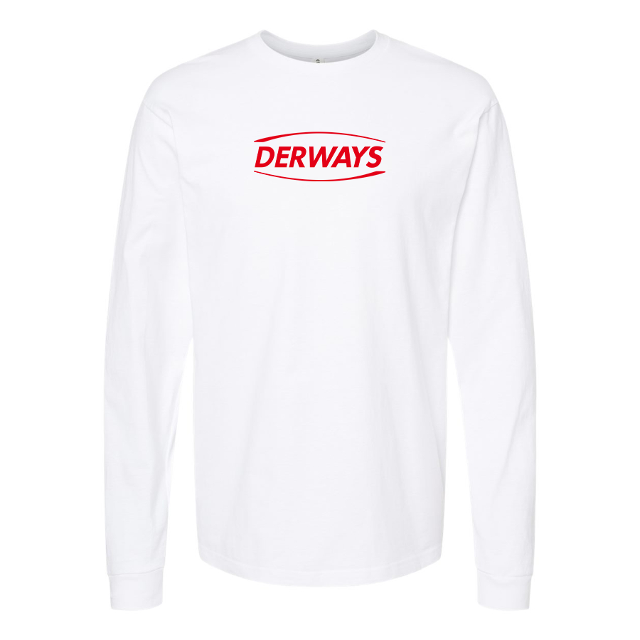 Men's Derways Logo Cotton Long Sleeve T-Shirt