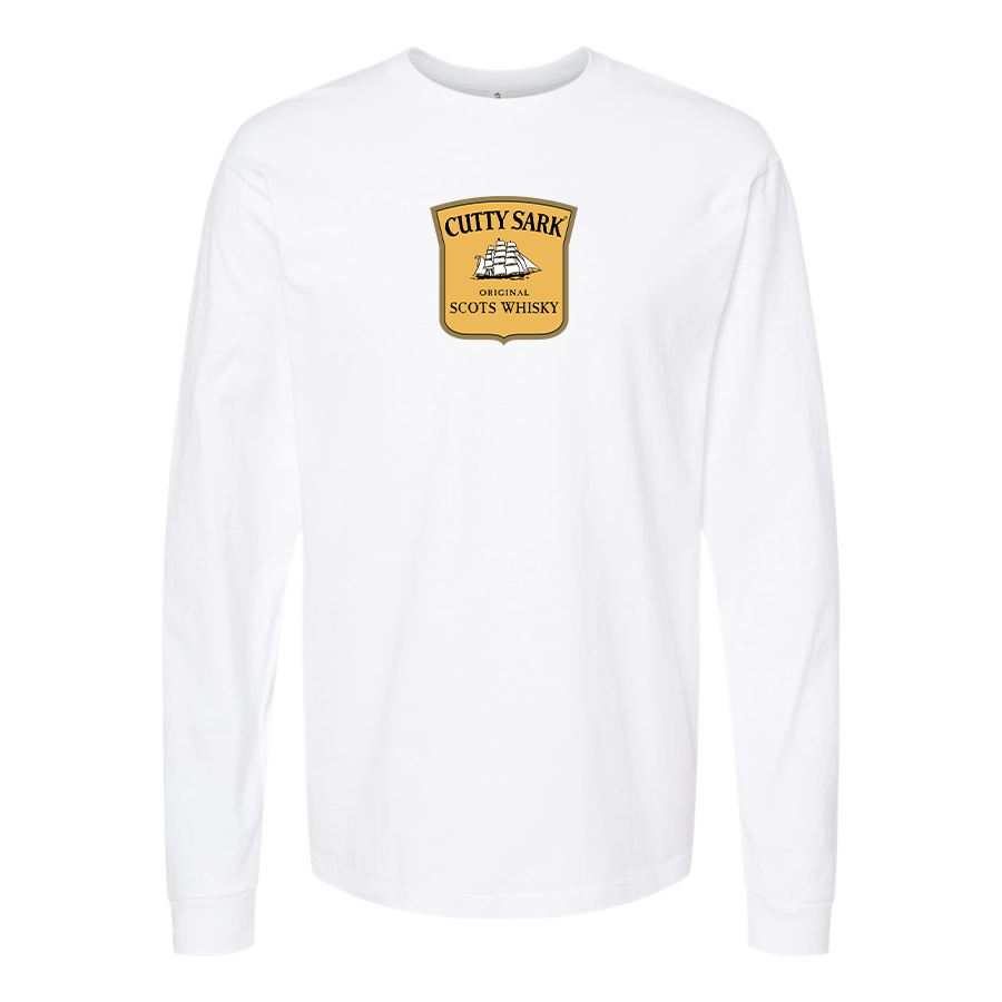Men's Cutty Sark Logo Cotton Long Sleeve T-Shirt