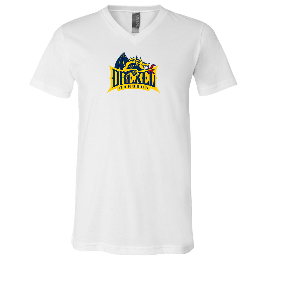 Drexel Dragons BELLA  CANVAS - Jersey V-Neck T-Shirt