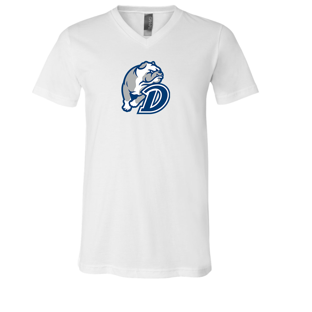Drake Bulldogs BELLA  CANVAS - Jersey V-Neck T-Shirt