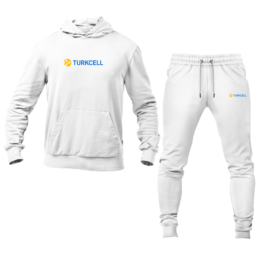 Men's TurkCell Logo Hoodie Joggers Set