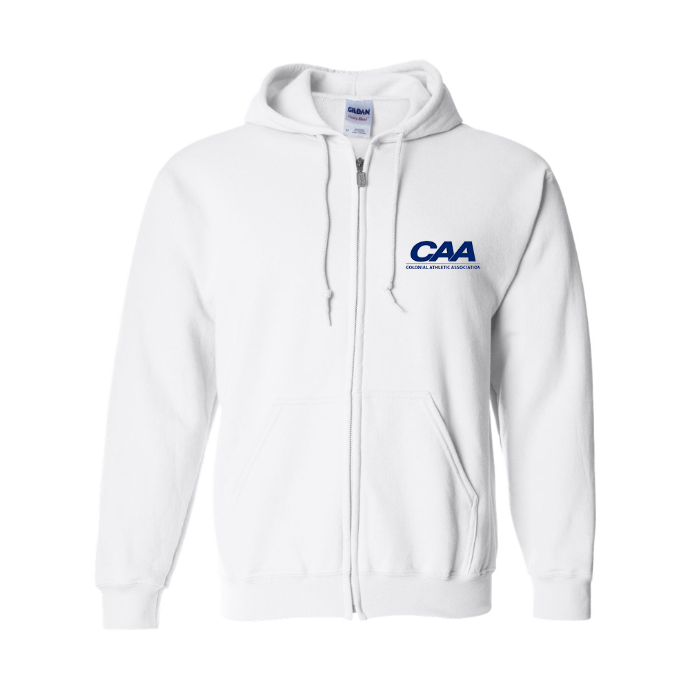 Men's  Colonial Athletic Association Gildan  Heavy Blend Full Zip Hooded Sweatshirt