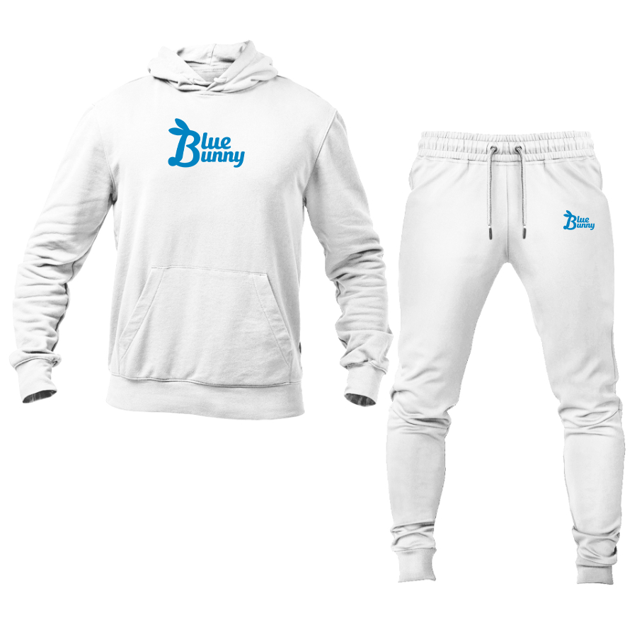 Men's Blue Bunny  Logo Hoodie Joggers Set