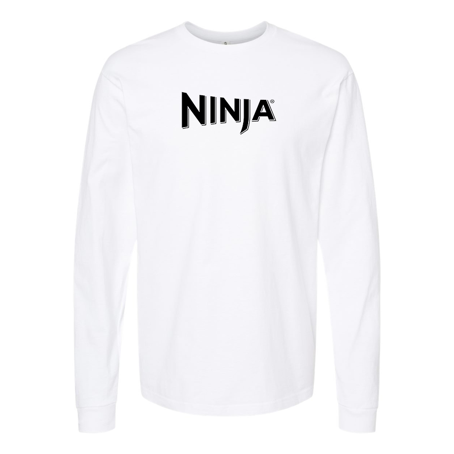 Men's Ninja Logo Cotton Long Sleeve T-Shirt