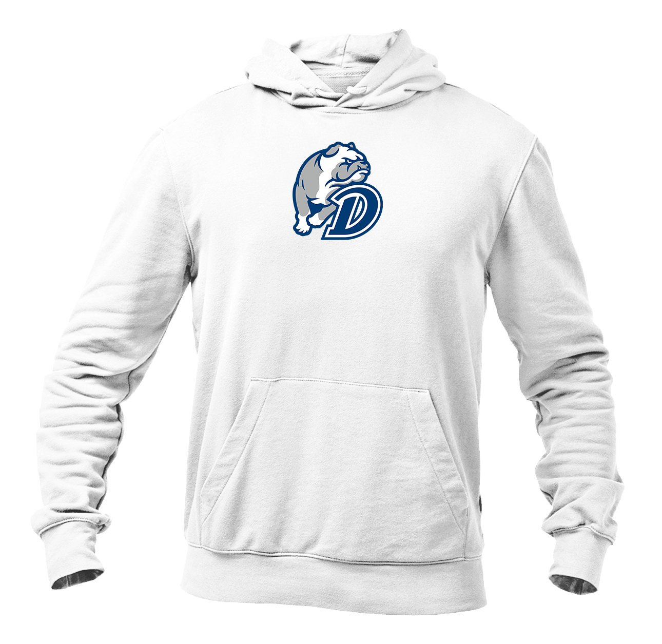 Men's  Drake Bulldogs Heavy Blend Hooded Sweatshirt