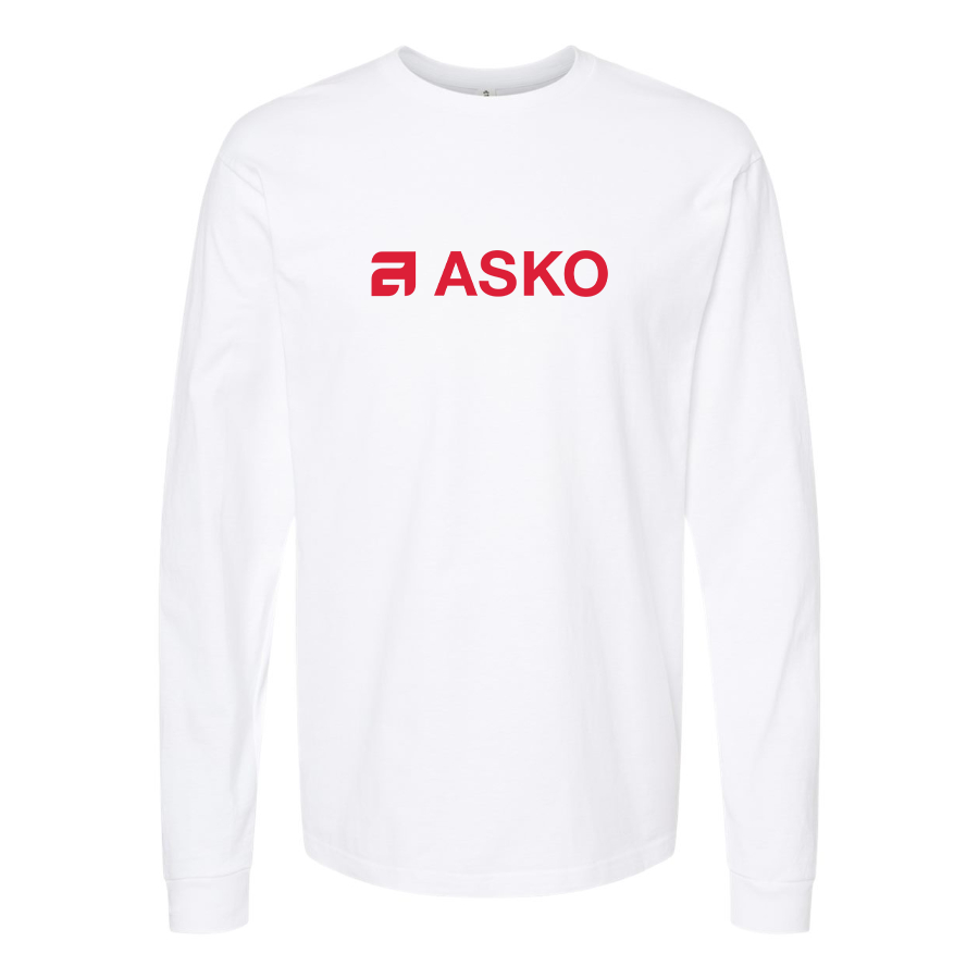Men's Asko Logo Cotton Long Sleeve T-Shirt