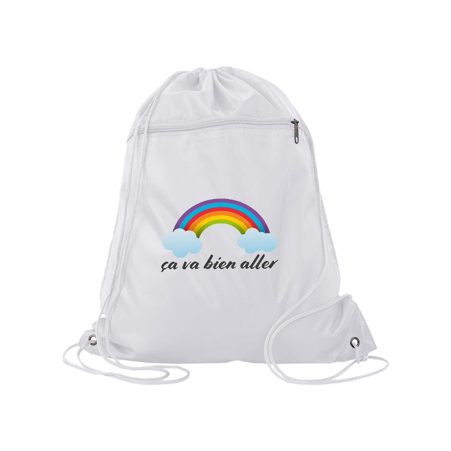 Ça va bien aller Q-Tees - Polyester Cinchpack