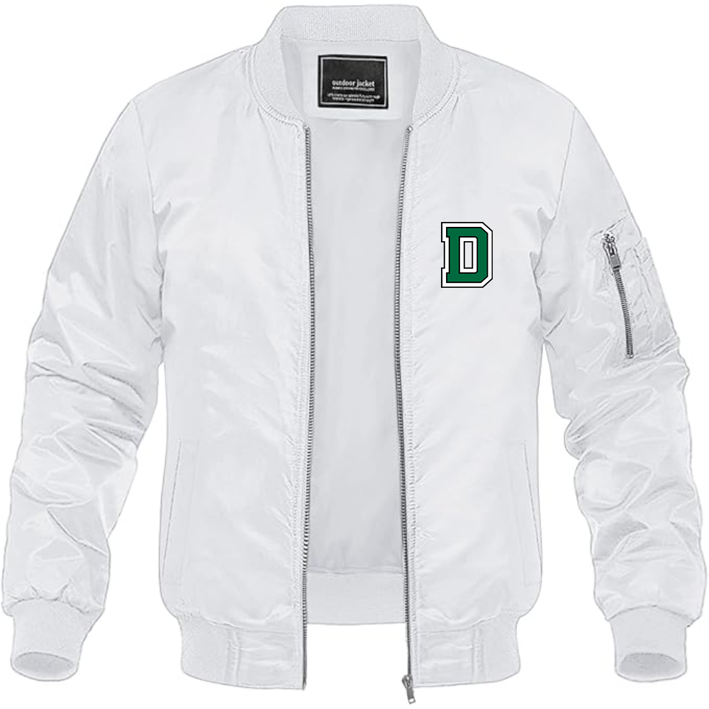 Men's Dartmouth Big Green Lightweight Bomber Jacket Windbreaker Softshell Varsity Jacket Coat