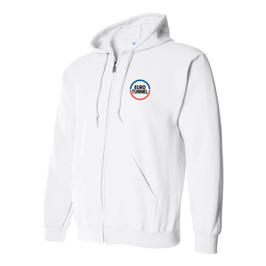 Men's   Eurotunnel   Logo Zipper Hoodie