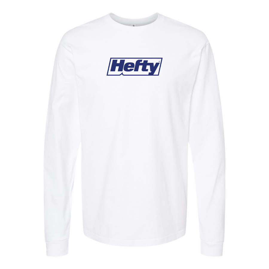 Men's Hefty Logo Cotton Long Sleeve T-Shirt