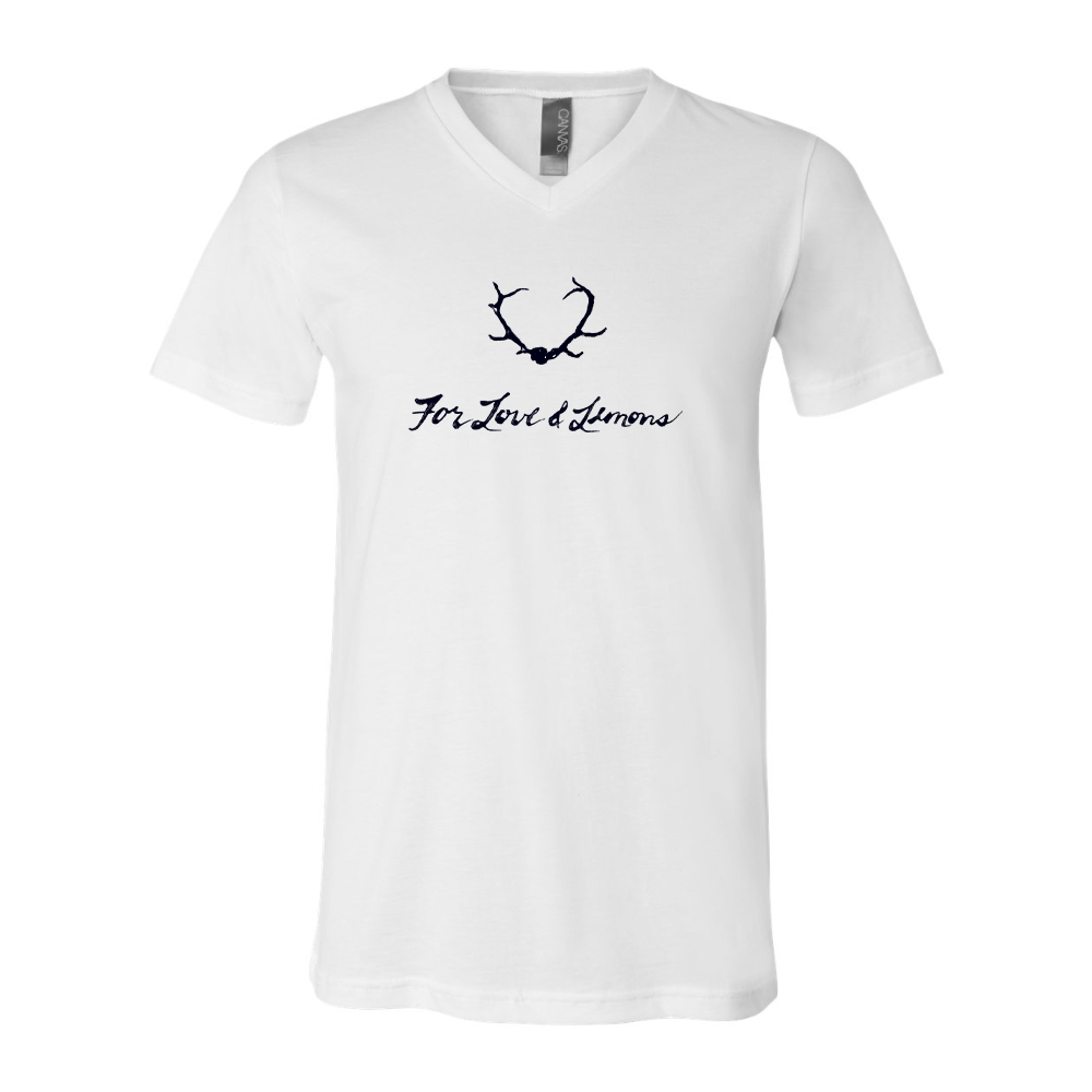 For Loves & Lemons BELLA  CANVAS - Jersey V-Neck T-Shirt
