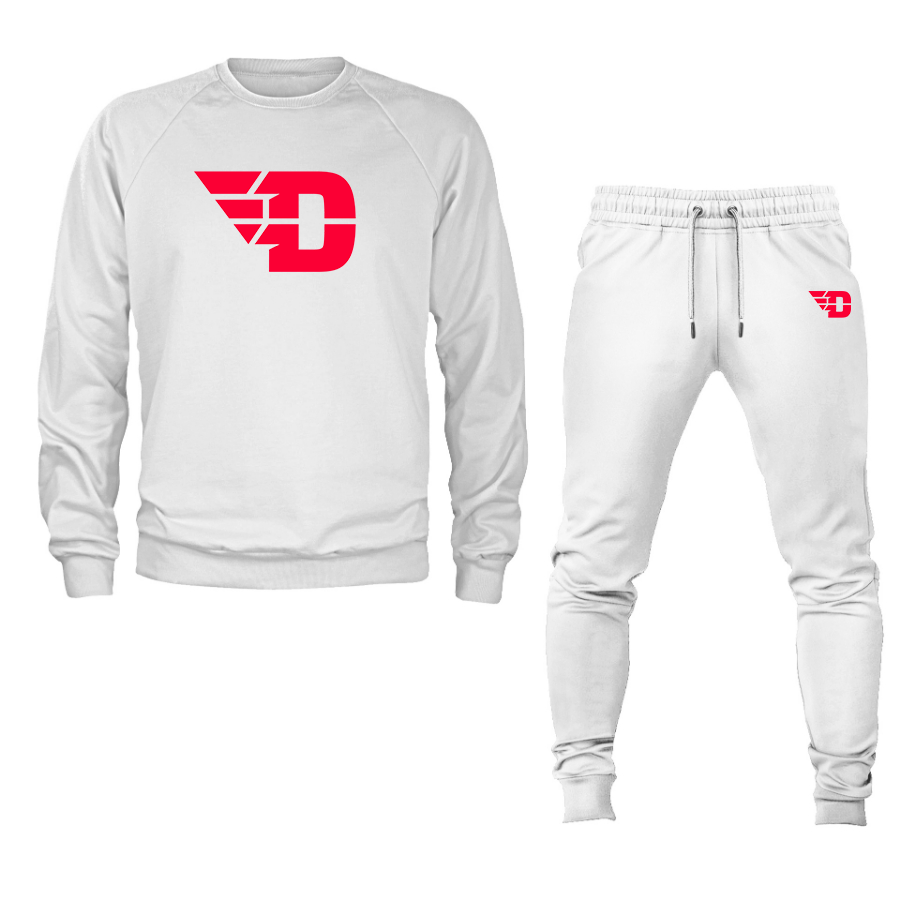 Men's  Dayton Flyers Crewneck Sweatshirt Joggers Suit