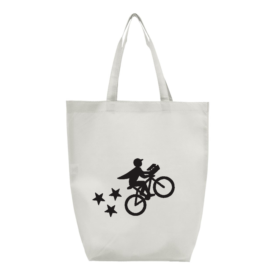 Postmates Bike Q-Tees Non-Woven Gusset Bottom Tote