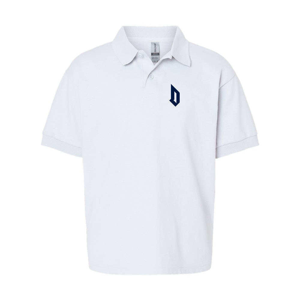 Youth   Duquesne Dukes Gildan Dry Blend Jersey Polo