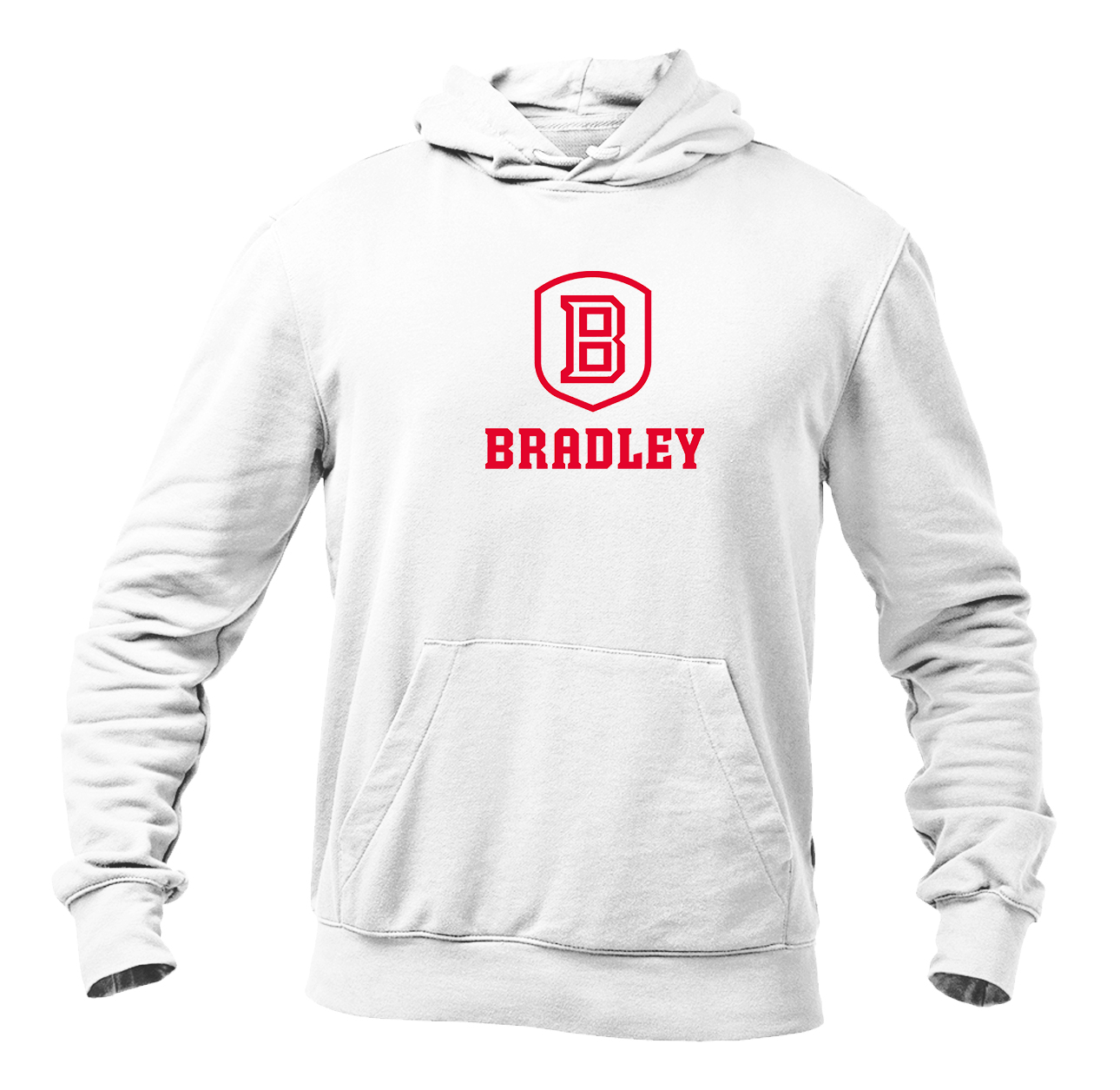 Men's Bradley Braves Softstyle Midweight Hooded Sweatshirt