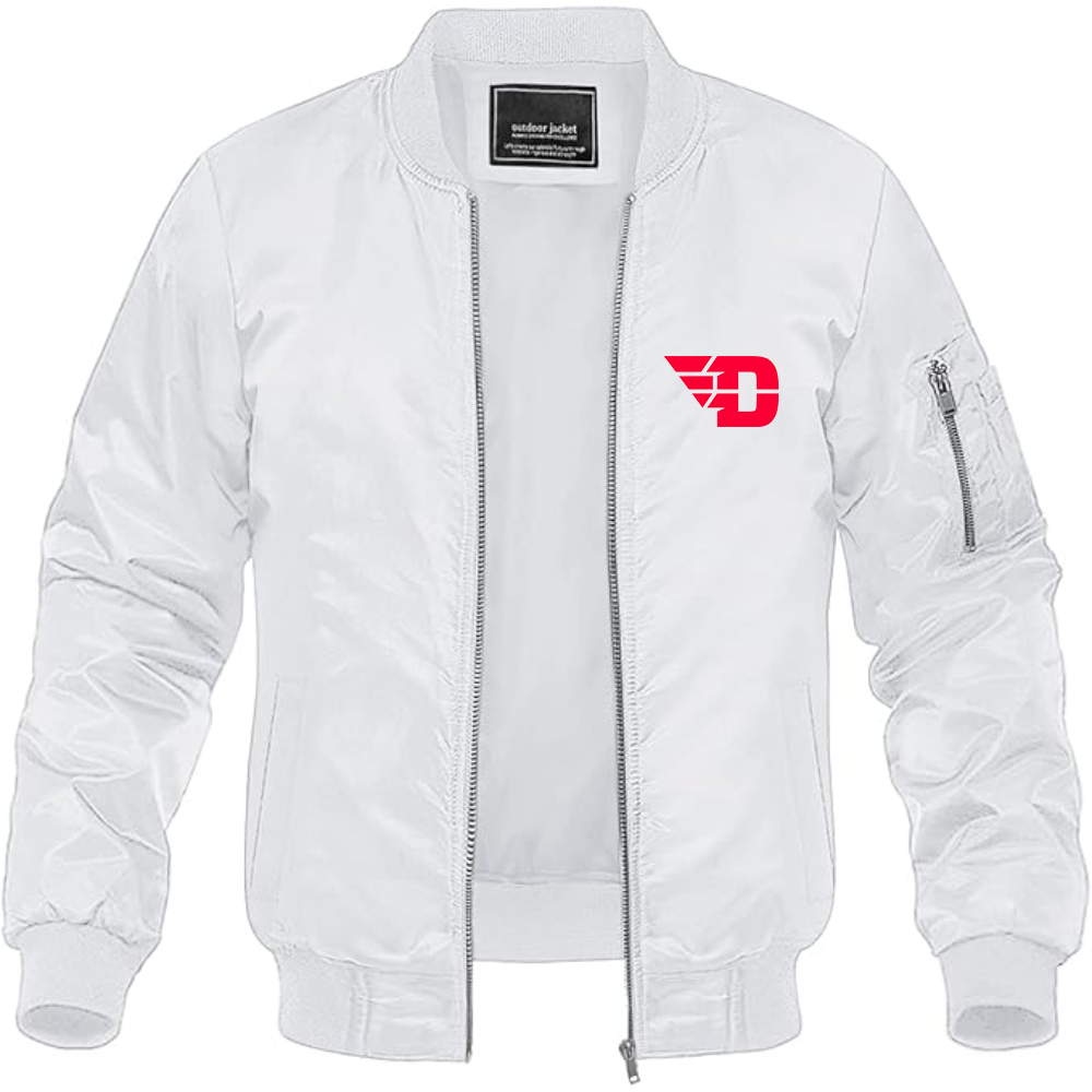 Men's  Dayton Flyers Lightweight Bomber Jacket Windbreaker Softshell Varsity Jacket Coat