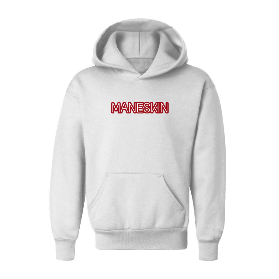 Youth Maneskin Red Neon Letter Pullover Hoodie