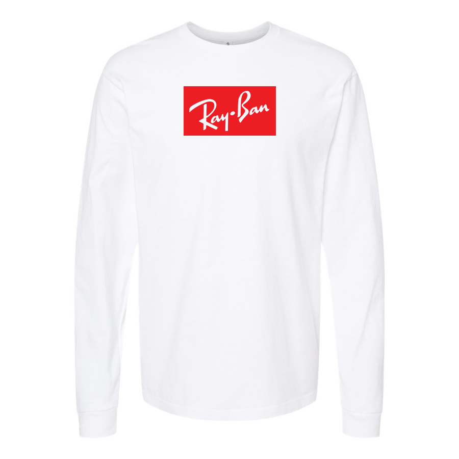 Men's Ray Ban Logo Cotton Long Sleeve T-Shirt