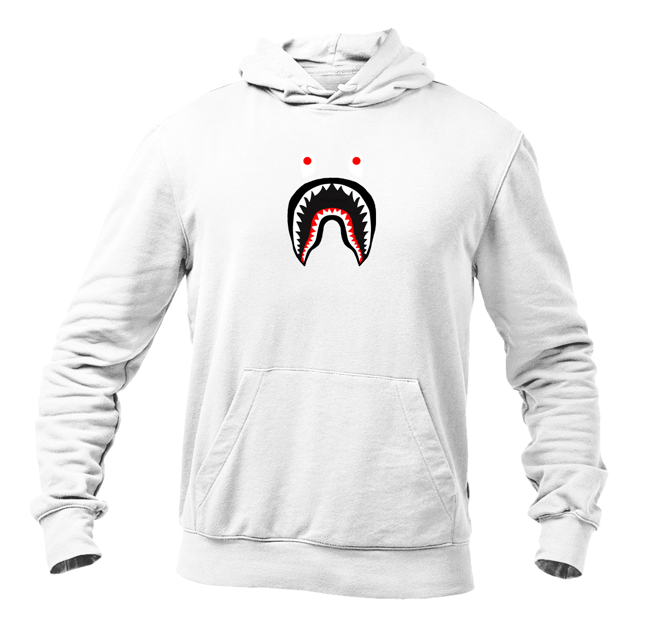 Men's BAPE Shark Logo Pullover Hoodie